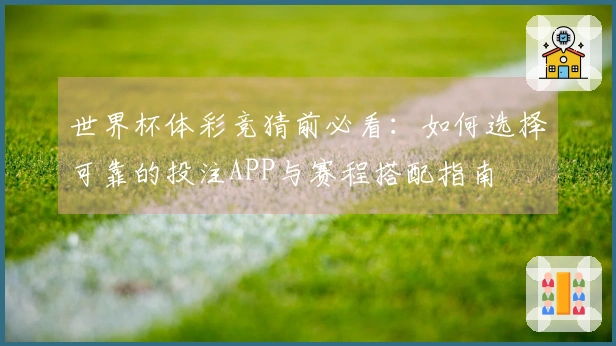 世界杯体彩竞猜前必看：如何选择可靠的投注APP与赛程搭配指南